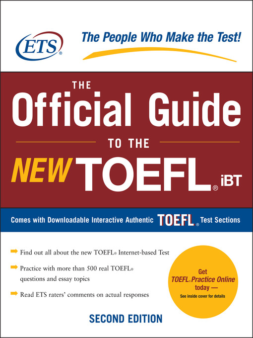 Title details for The Official Guide to the New TOEFL iBT by Educational Testing Service - Available